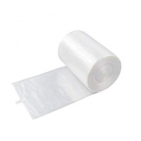 custom logo 50 Pcs/Rolls Rolled Plastic Customized Heavy Duty Folded Garbage Trash Bag