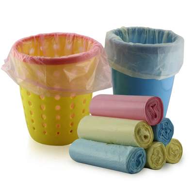 50 Pcs/Rolls Ldpe Trash Plastic On Extra-durable Point Breaking Litter Flat-top Star Seal Customizable Coreless Roll Garbage Bag