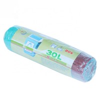 20 Pcs/Rolls Direct Order High Quality Trash On Roll Clear Tall Kitchen Drawstring Cleaning Manufacturing Plastic Garbage Bag